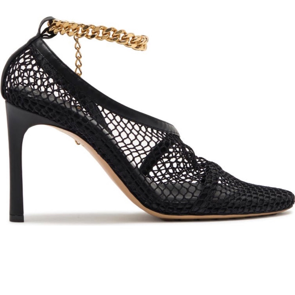 Bottega Veneta Stretch Mesh & Leather Pump - Picture 3 of 12